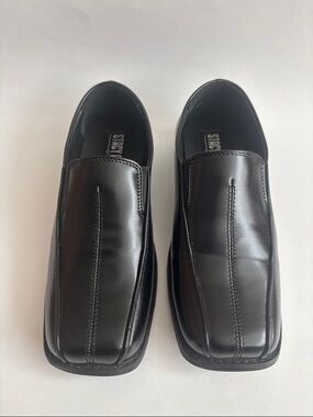 Stacy Adams Black Slip-On Kids Dress Loafers 4M